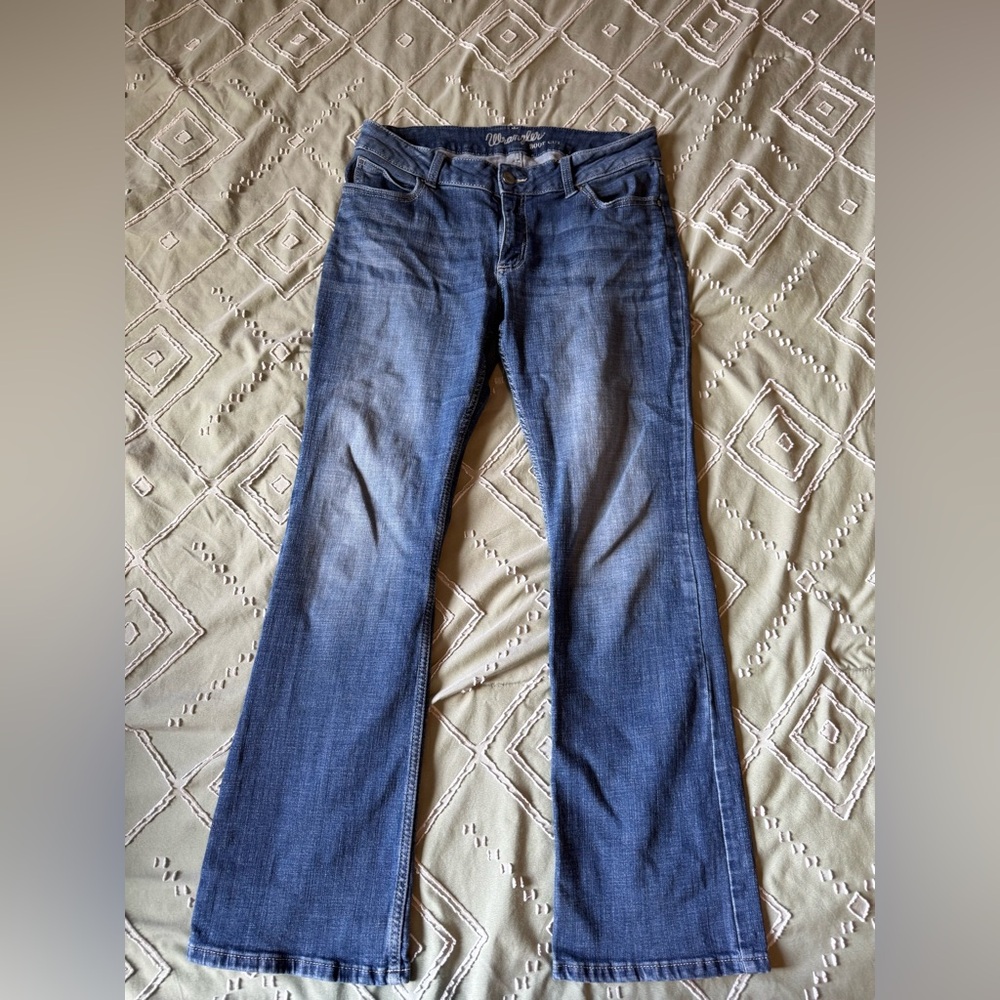 Wrangler Women's Dark Blue Flare Jeans